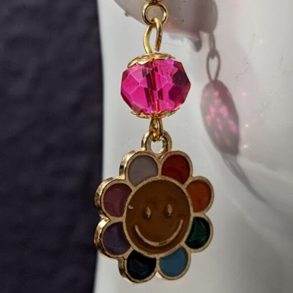 ☮️✌️Hippie Flower Earrings - Picture 2 of 7